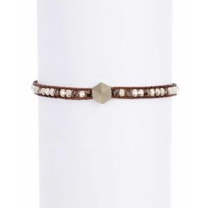 Chan Luu Sterling Silver&Crystal Beads Bracelet